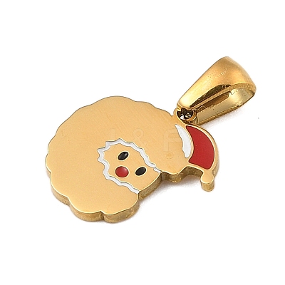 Christmas Theme 304 Stainless Steel Pendants STAS-R007-01C-G-1