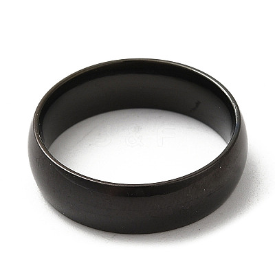 Ion Plating(IP) 304 Stainless Steel Flat Plain Band Rings STAS-I160-A-18mm-B-1