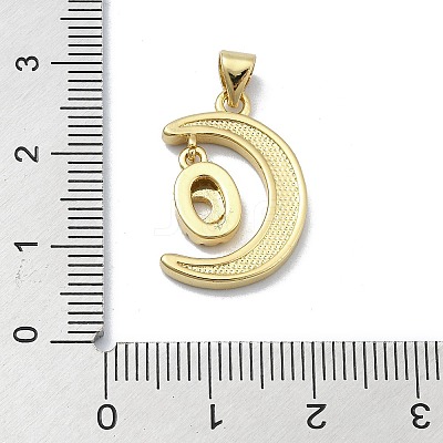 Brass Micro Pave Clear Cubic Zirconia Pendants KK-A221-02B-G-1