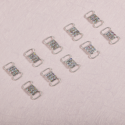 20Pcs Brass Rhinestone Buckles FIND-CA0008-35A-1