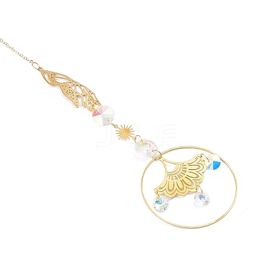 Brass Big Pendant Decorations LS-HJEW-M005-01G-04-1
