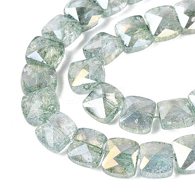Electroplate Transparent Crackle Glass Beads Strands EGLA-Q135-02A-B03-1