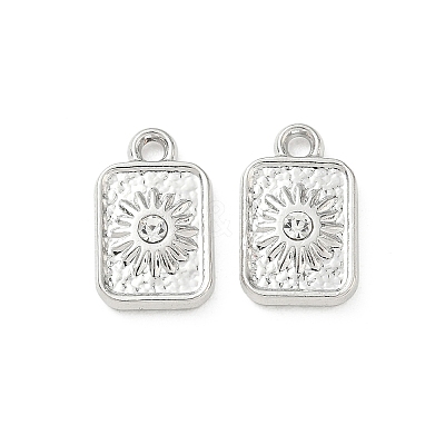 Alloy Rhinestone Pendants FIND-D044-08P-1