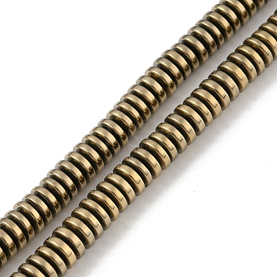 Electroplated Synthetic Non-magnetic Hematite Beads Strands G-Z032-C02-04LG-1