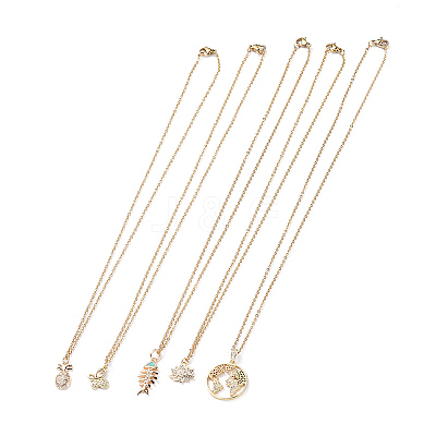 Pendant Necklaces NJEW-JN02740-1