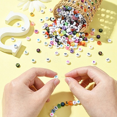 1400Pcs 7 Styles Opaque & Transparent Acrylic Beads MACR-YW0003-34-1