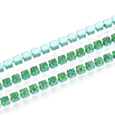 Iron Rhinestone Cup Chains CH-T006-05B-23-1