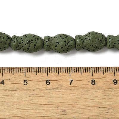 Natural Lava Rock Beads Strands G-U007-01J-1