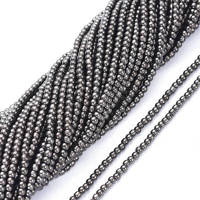 Electroplate Glass Beads Strands EGLA-K014-A-FP02-1