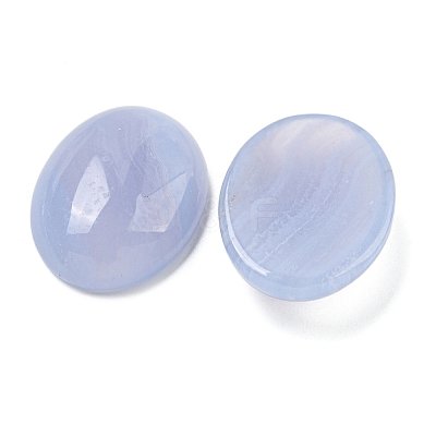 Natural Blue Lace Agate Cabochons G-I363-01D-1