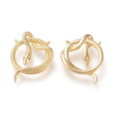 Brass Micro Pave Cubic Zirconia Pendants X-ZIRC-K086-09G-1