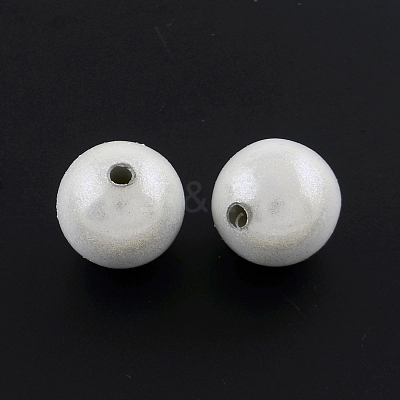 Spray Painted Acrylic Beads MACR-Q154-12mm-001-1