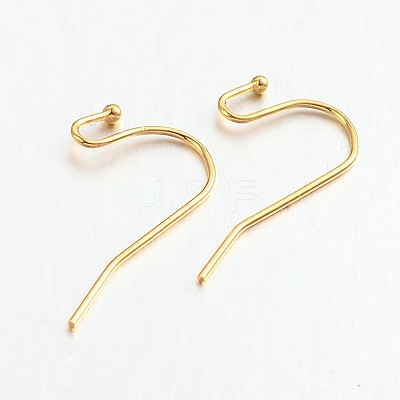 Brass Earring Hooks for Earring Designs X-KK-M142-01G-RS-1