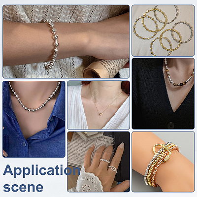 220Pcs 5 Styles Brass Spacer Beads KK-ME0002-98-1