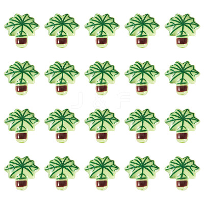 20Pcs Printed Opaque Acrylic Beads OACR-TA0004-73A-1
