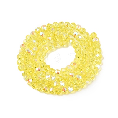 Electroplate Glass Beads Strands EGLA-A044-T4mm-L29-1