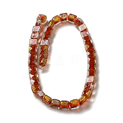 Handmade Gold Foil and Silver Foil Lampwork Beads FOIL-C001-01C-02-1