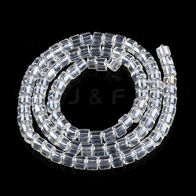 Transparent Glass Bead Strands X-GLAA-N047-09-E01-1