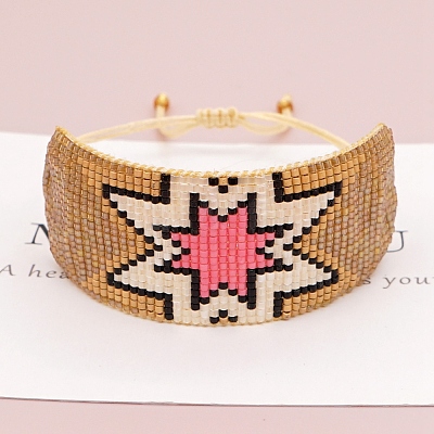 Miyuki Glass Seed Braided Bead Bracelet BJEW-A121-63D-1