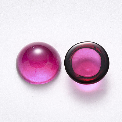 Transparent Spray Painted Glass Cabochons LS-GLAA-S190-013B-B03-1