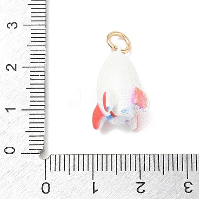 Animal Theme Brass Enamel Pendants KK-CBAE20A-02F-G-1
