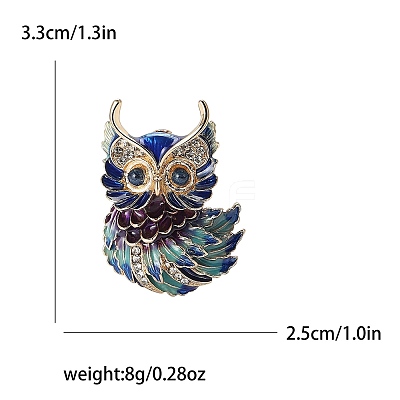 Owl Enamel Pin LS-PW-WG35F0E-01-1