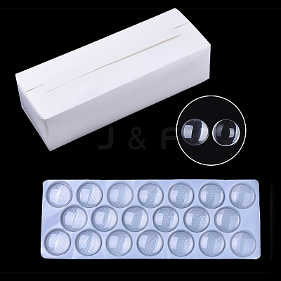 Transparent Glass Cabochons GGLA-R026-40mm-B-1