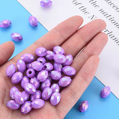 Opaque Acrylic Beads TACR-S153-32I-04-1
