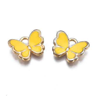 Alloy Enamel Charms X-ENAM-S121-070L-1