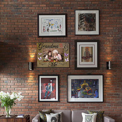 Rectangle Wood Photo Frames AJEW-WH20021-025-1