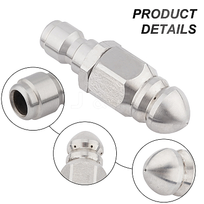 Brass Sewer Jetting Nozzle AJEW-GA0002-22-1