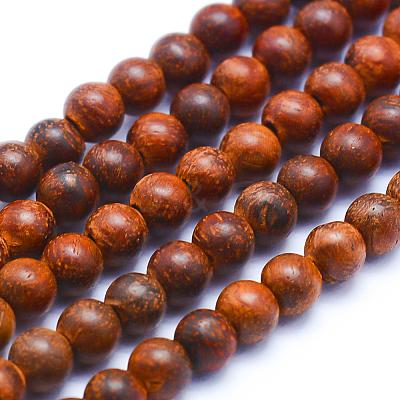 Natural Wood Beads Strands WOOD-P011-06-4mm-1