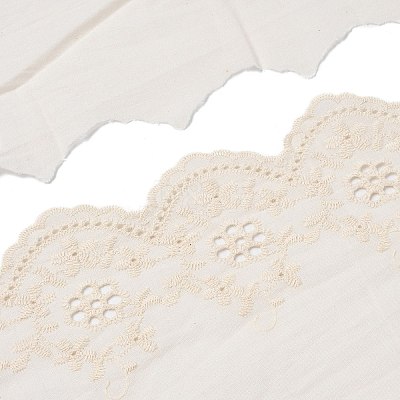 US 4.7~5 Yards Cotton Embroidery Flower Ribbons OCOR-XCP0002-47-1