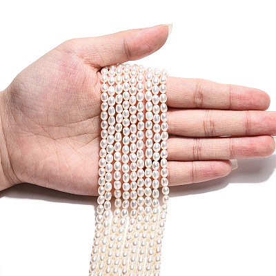Natural Cultured Freshwater Pearl Beads Strands PEAR-N024-04-4AB-1