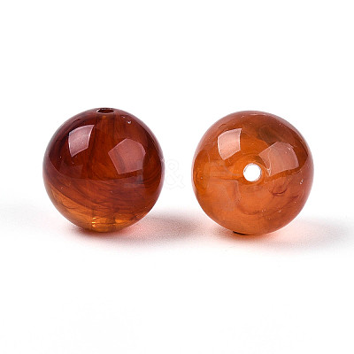 Round Acrylic Imitation Gemstone Beads OACR-R029-16mm-15A-1