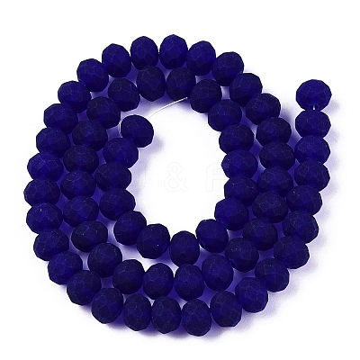 Transparent Glass Beads Strands X-EGLA-A044-T8mm-MD06-1