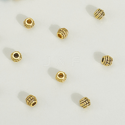 150Pcs Tibetan Silver Beads TIBEB-PA0001-02-1