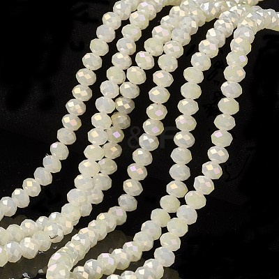 Electroplate Glass Beads Strands EGLA-A034-J10mm-T07-1