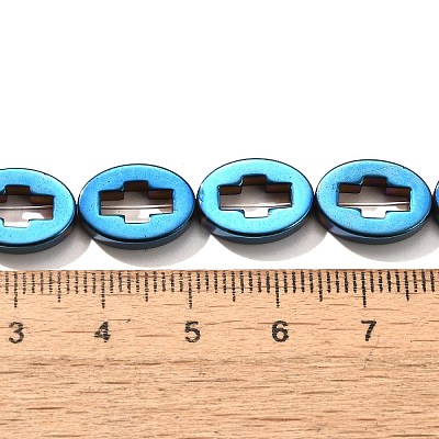 Electroplated Synthetic Non-magnetic Hematite Beads Strands G-L613-Z01-03A-1