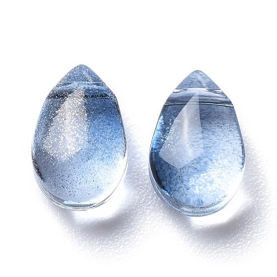 Transparent Glass Charms X-GGLA-M004-05B-06-1