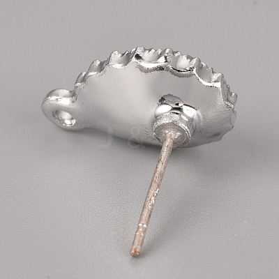 Alloy Stud Earring Findings PALLOY-S106-48A-NF-1