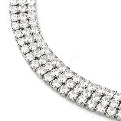 Cubic Zirconia Tennis Bracelets for Women Girl Gift BJEW-F450-01P-1