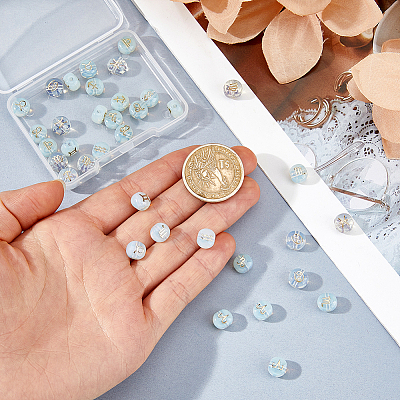 36Pcs 12 Styles Glass Beads GLAA-FH0001-91-1
