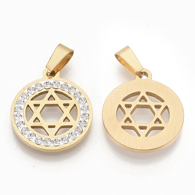 201 Stainless Steel Pendants STAS-N089-29G-1