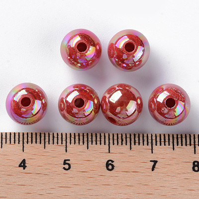 Opaque Acrylic Beads MACR-S370-D10mm-A14-1