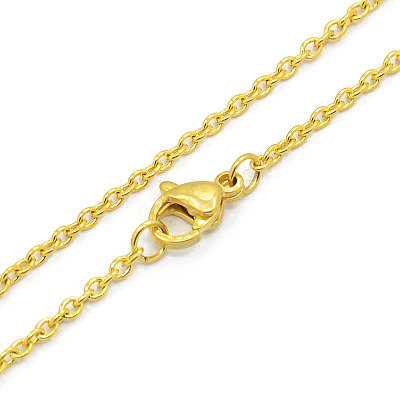 Unisex 304 Stainless Steel Cable Chain Necklaces STAS-O037-83-1