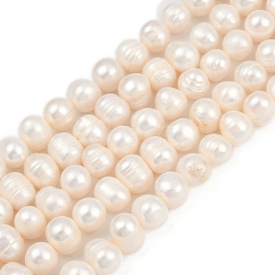 Natural Cultured Freshwater Pearl Beads Strands PEAR-I007-07Z-09C-1