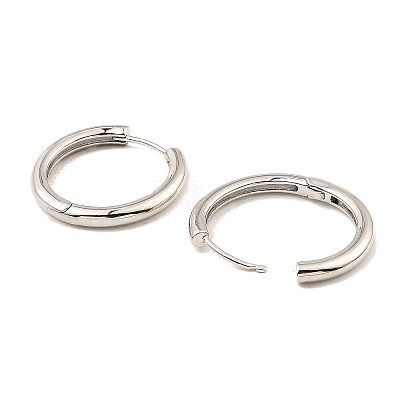 Brass Huggie Hoop Earrings EJEW-I289-11P-1