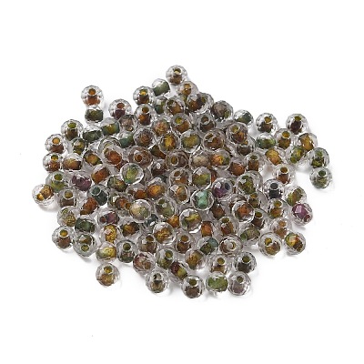 130Pcs 10G Transparent Glass Seed Beads GLAA-V001-07B-1
