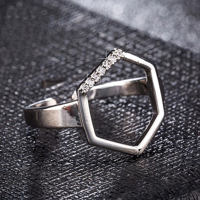 Adjustable Stainless Steel Finger Rings RJEW-EE0002-01P-1